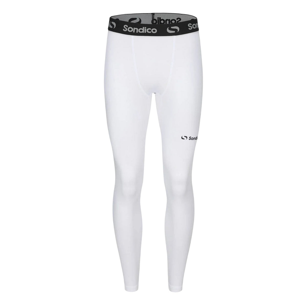 White - Front - Sondico Mens Core Tights