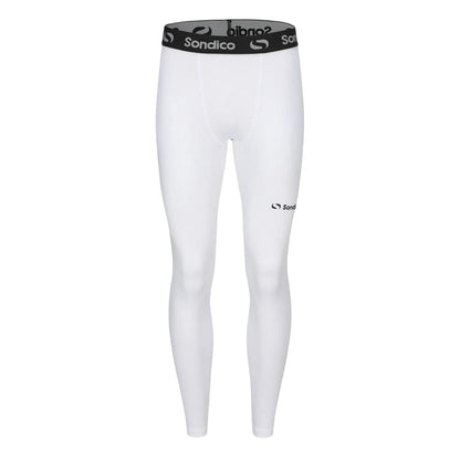 White - Front - Sondico Mens Core Tights