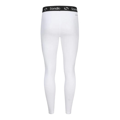 White - Back - Sondico Mens Core Tights