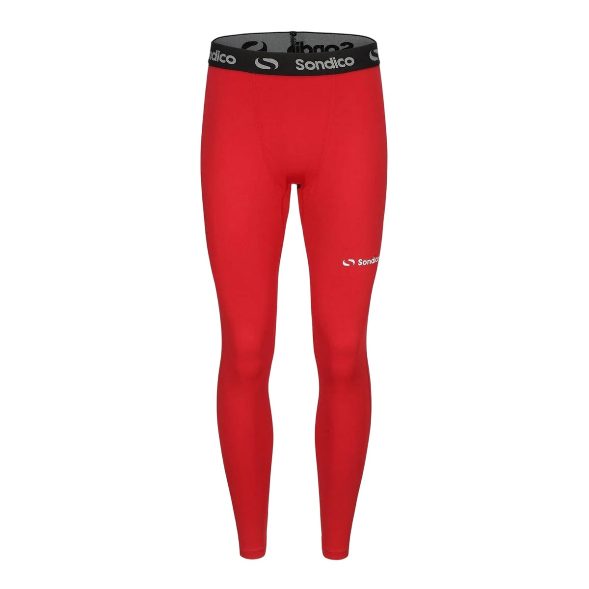Red - Front - Sondico Mens Core Tights