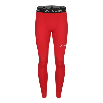 Red - Front - Sondico Mens Core Tights