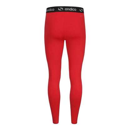 Red - Back - Sondico Mens Core Tights