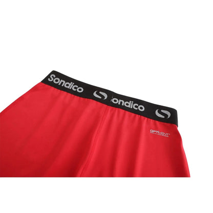 Red - Side - Sondico Mens Core Tights