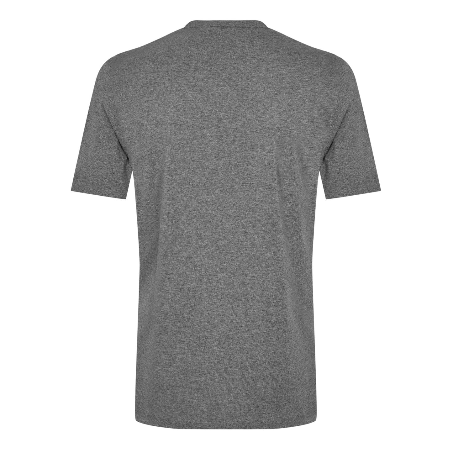Medium Grey - Back - Boss Mens Lettering Regular T-Shirt