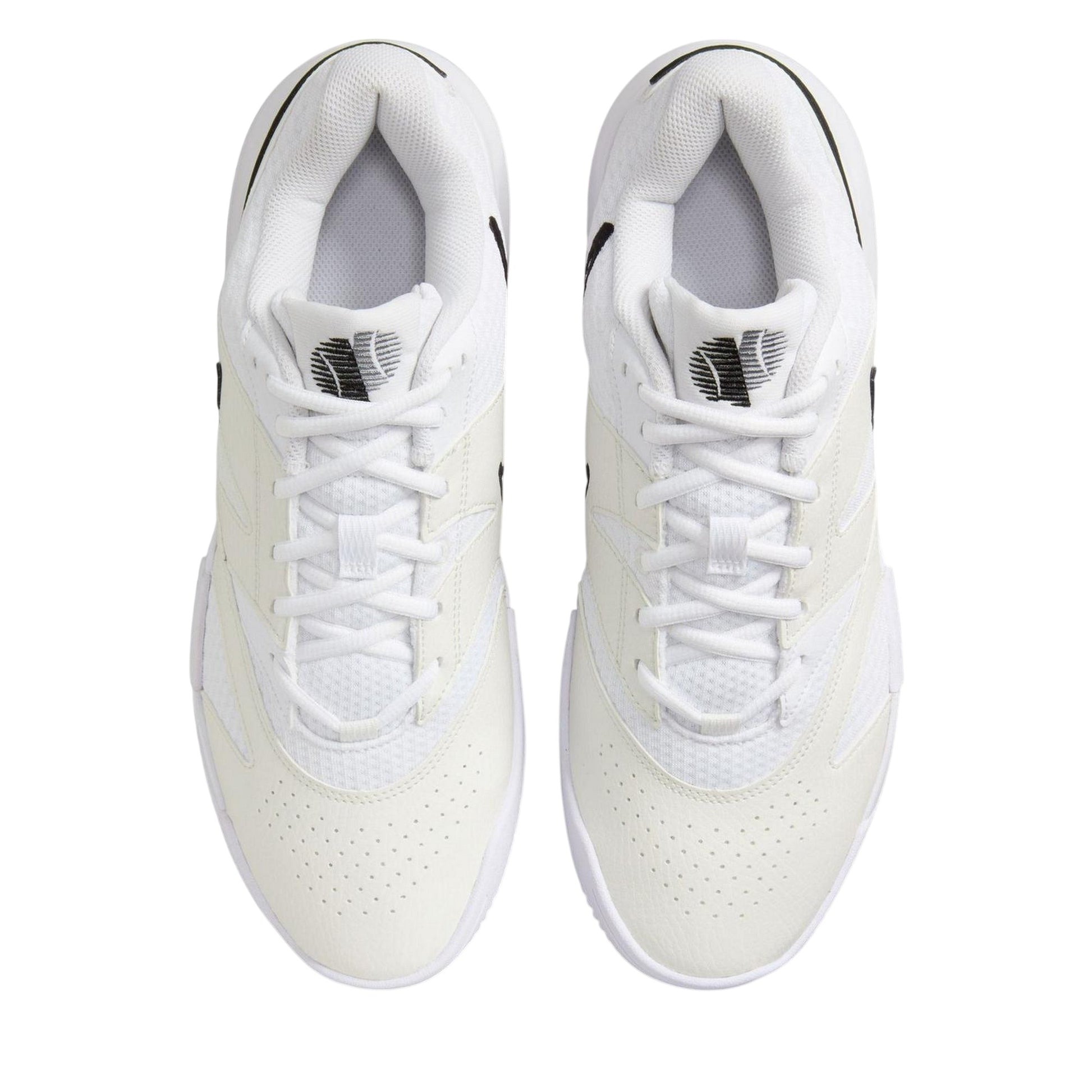 White-Black - Pack Shot - Nike Mens Court Lite 4 Tennis Shoes