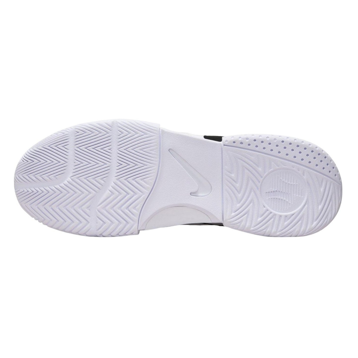 White-Black - Close up - Nike Mens Court Lite 4 Tennis Shoes