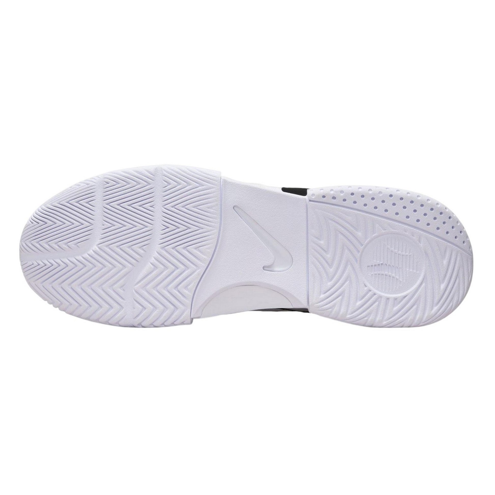 White-Black - Close up - Nike Mens Court Lite 4 Tennis Shoes