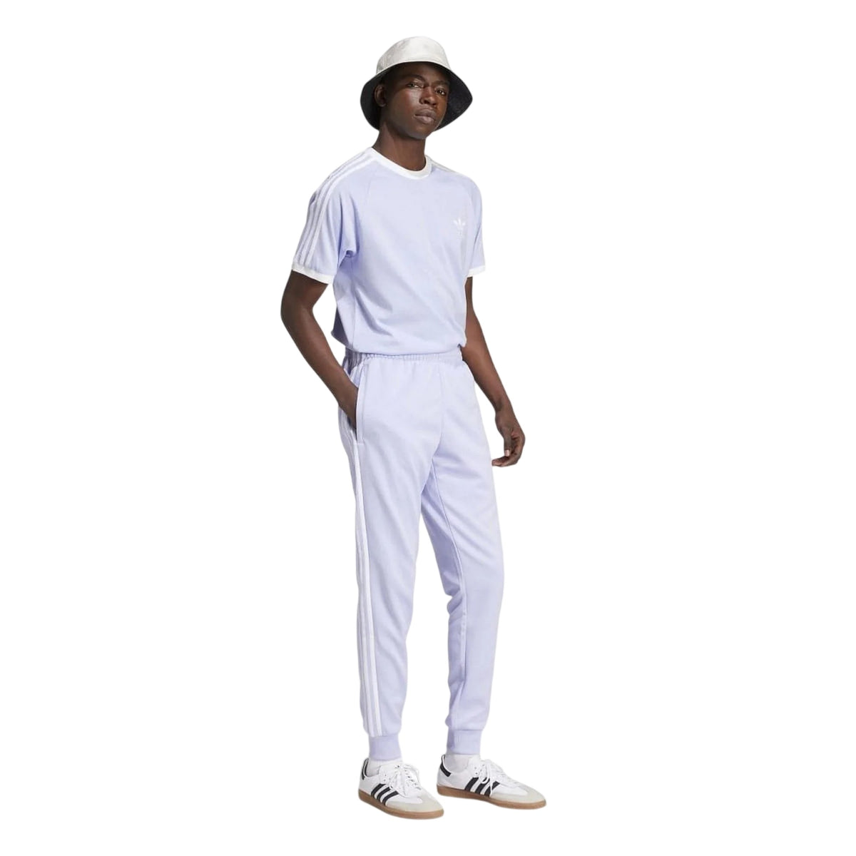 Violet - Lifestyle - Adidas Mens Classics 3 Stripes T-Shirt