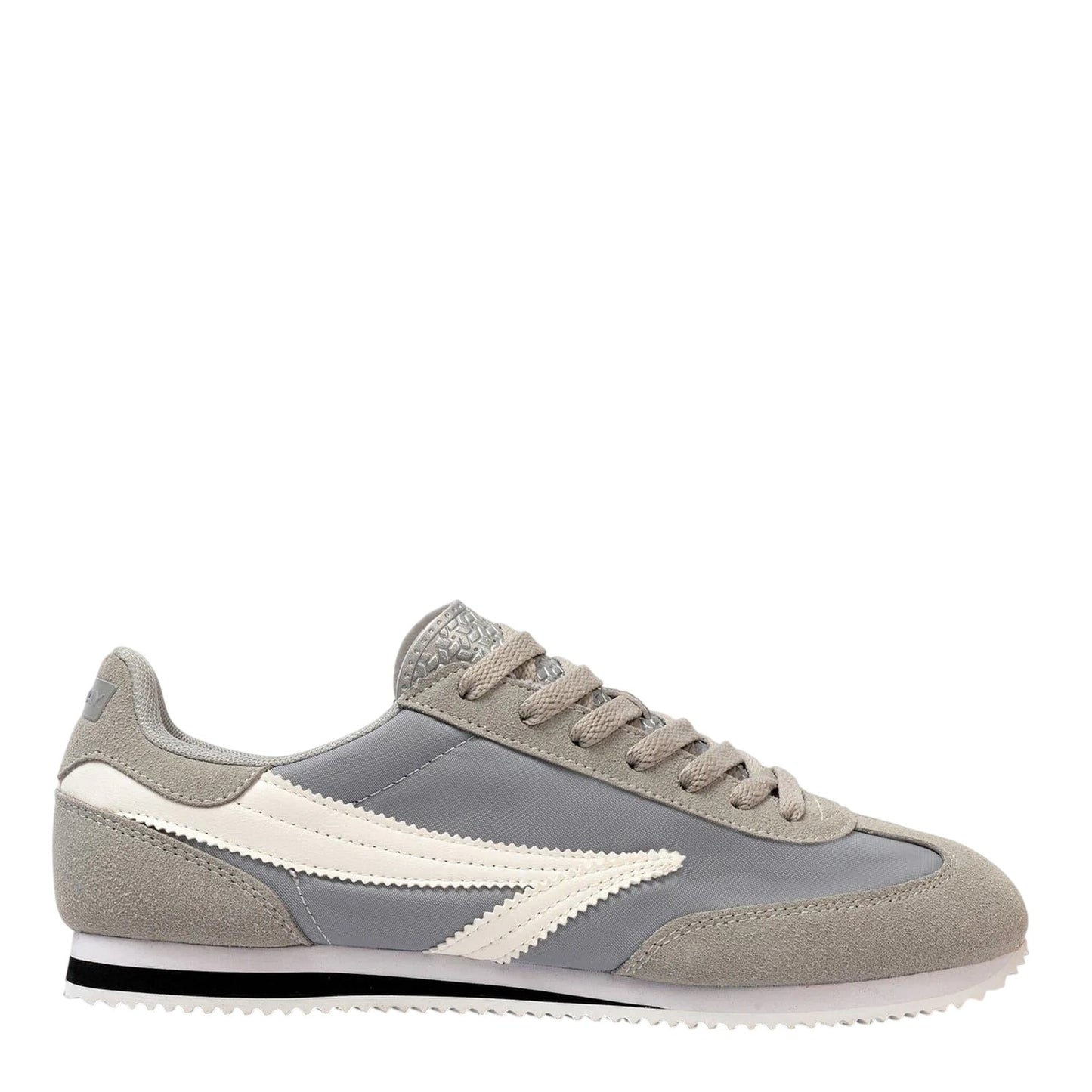 Grey - Front - Donnay Unisex Adult Retro Nylon Trainers