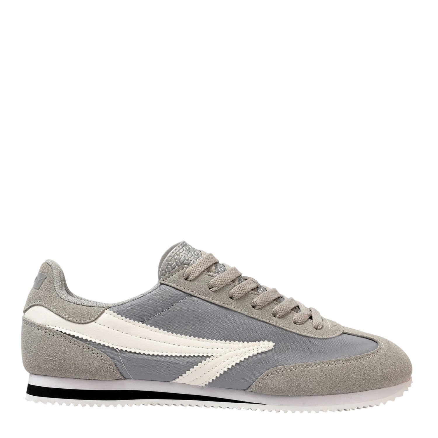 Grey - Front - Donnay Unisex Adult Retro Nylon Trainers