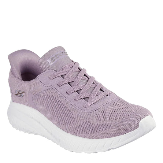 Lavender - Front - Skechers Womens-Ladies Bobs Squad Chaos Current Muse Trainers