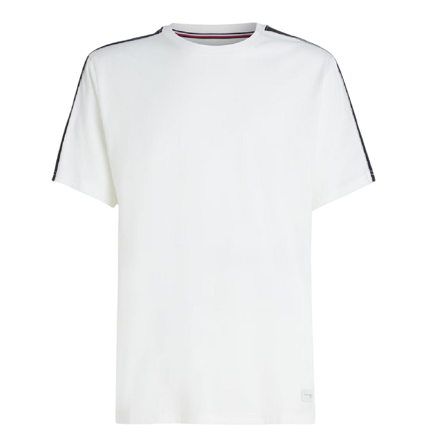 Ecru - Front - Tommy Hilfiger Mens Logo Regular Short-Sleeved T-Shirt