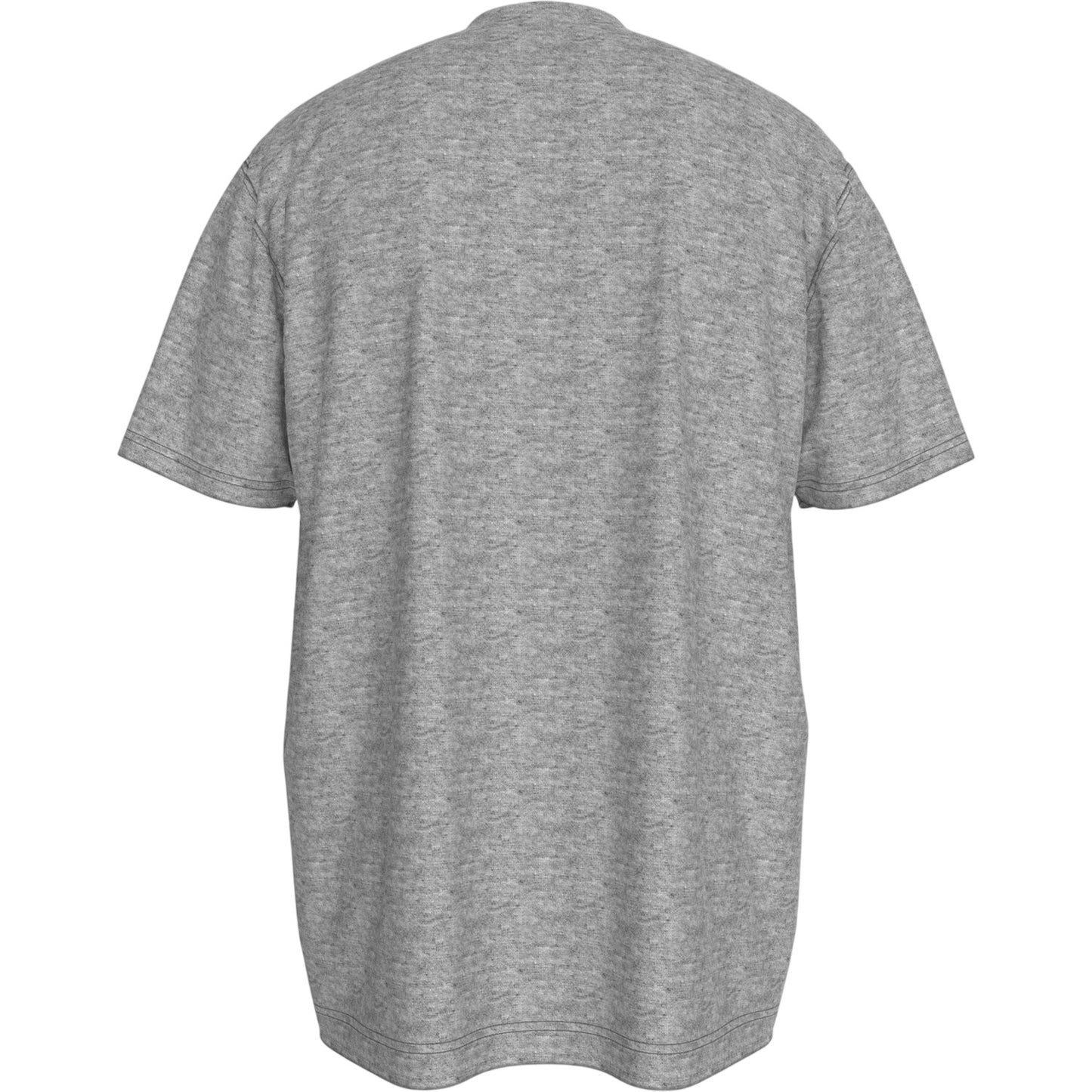 Grey Heather Marl - Back - Tommy Hilfiger Mens Logo Regular Short-Sleeved T-Shirt