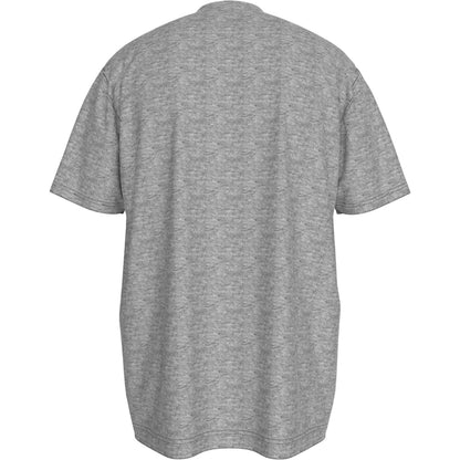 Grey Heather Marl - Back - Tommy Hilfiger Mens Logo Regular Short-Sleeved T-Shirt
