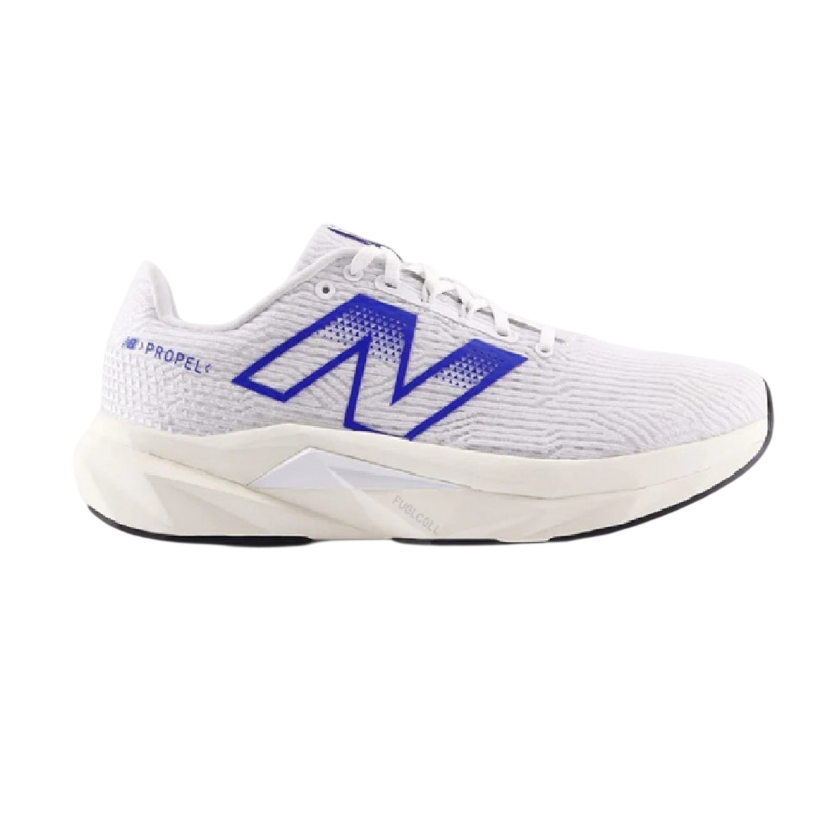 White-Blue - Front - New Balance Mens FuelCell Propel V5 Cushioned Shoes