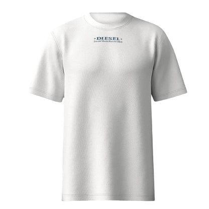 White - Front - Diesel Mens Upside Down Back Print T-Shirt