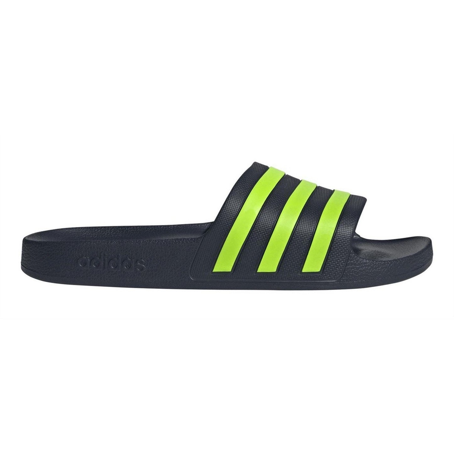 Legend Ink-Lucid Lemon - Front - Adidas Unisex Adult Adilette Aqua Slides