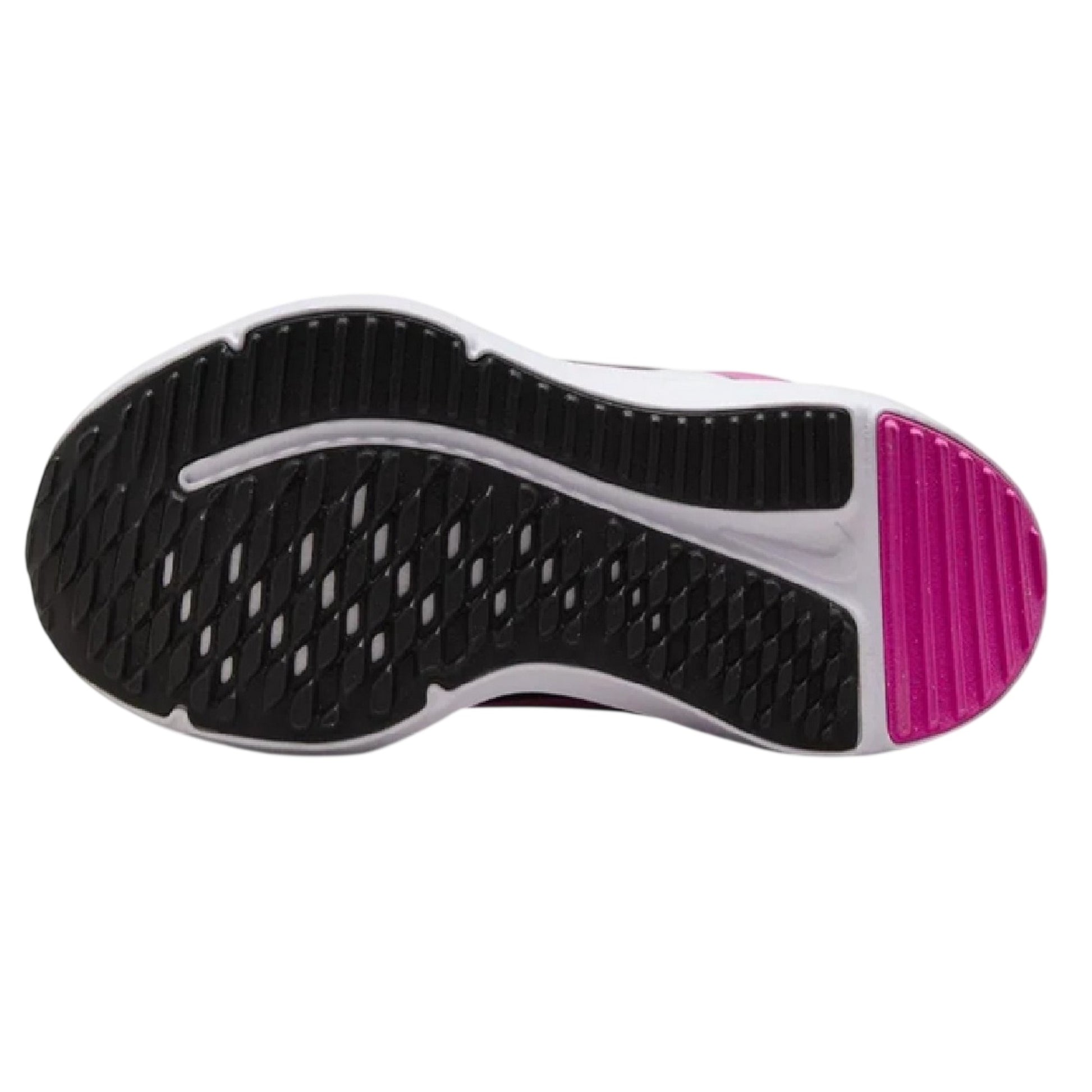 Pink-Black - Side - Nike Childrens-Kids Swoosh Shoes