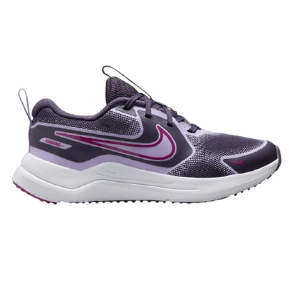 Purple-Pink - Front - Nike Childrens-Kids Swoosh Shoes