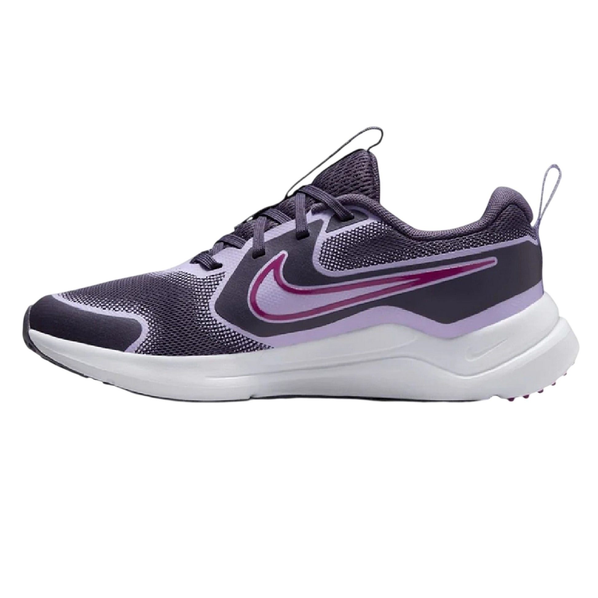 Purple-Pink - Back - Nike Childrens-Kids Swoosh Shoes