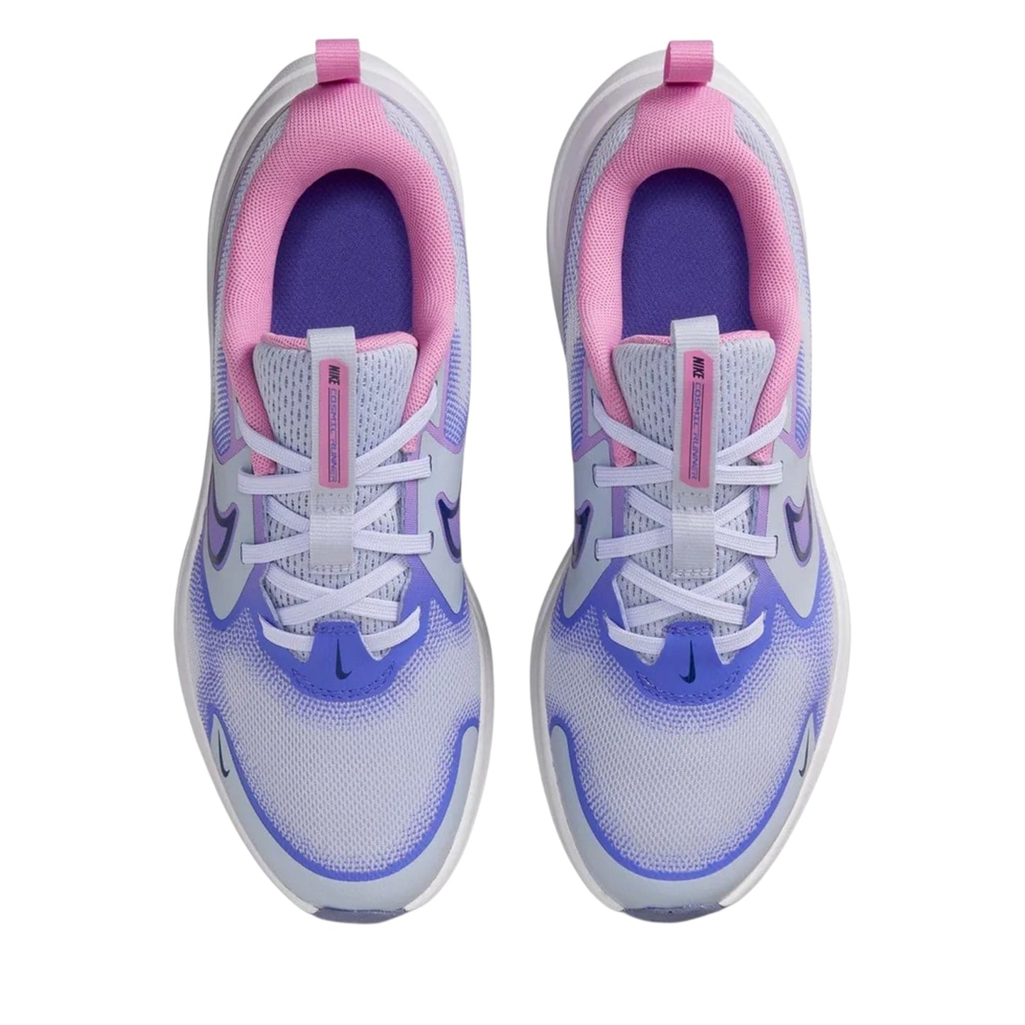 Ghost Grey-Pink - Side - Nike Childrens-Kids Swoosh Shoes