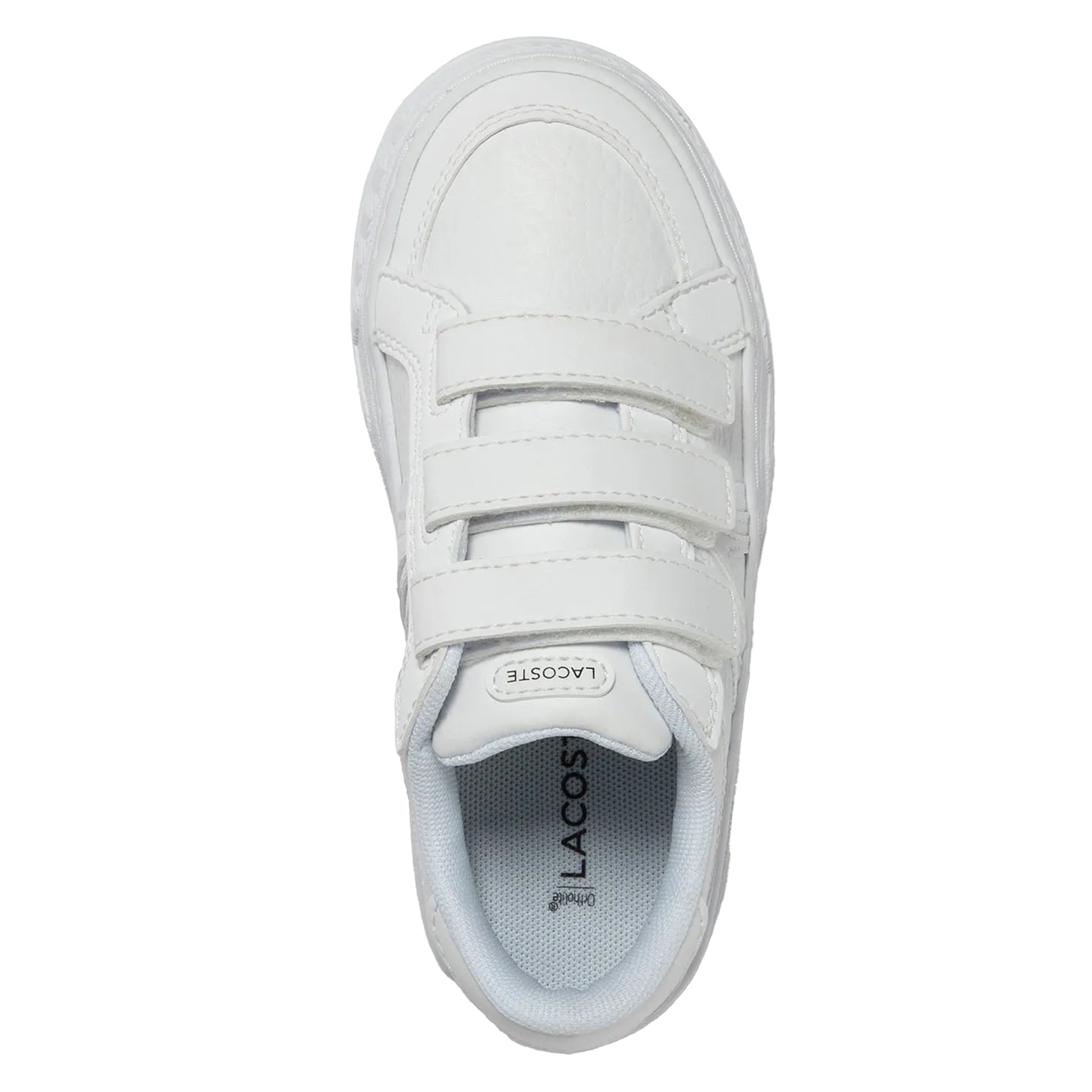 White - Back - Lacoste Childrens-Kids L001 Trainers