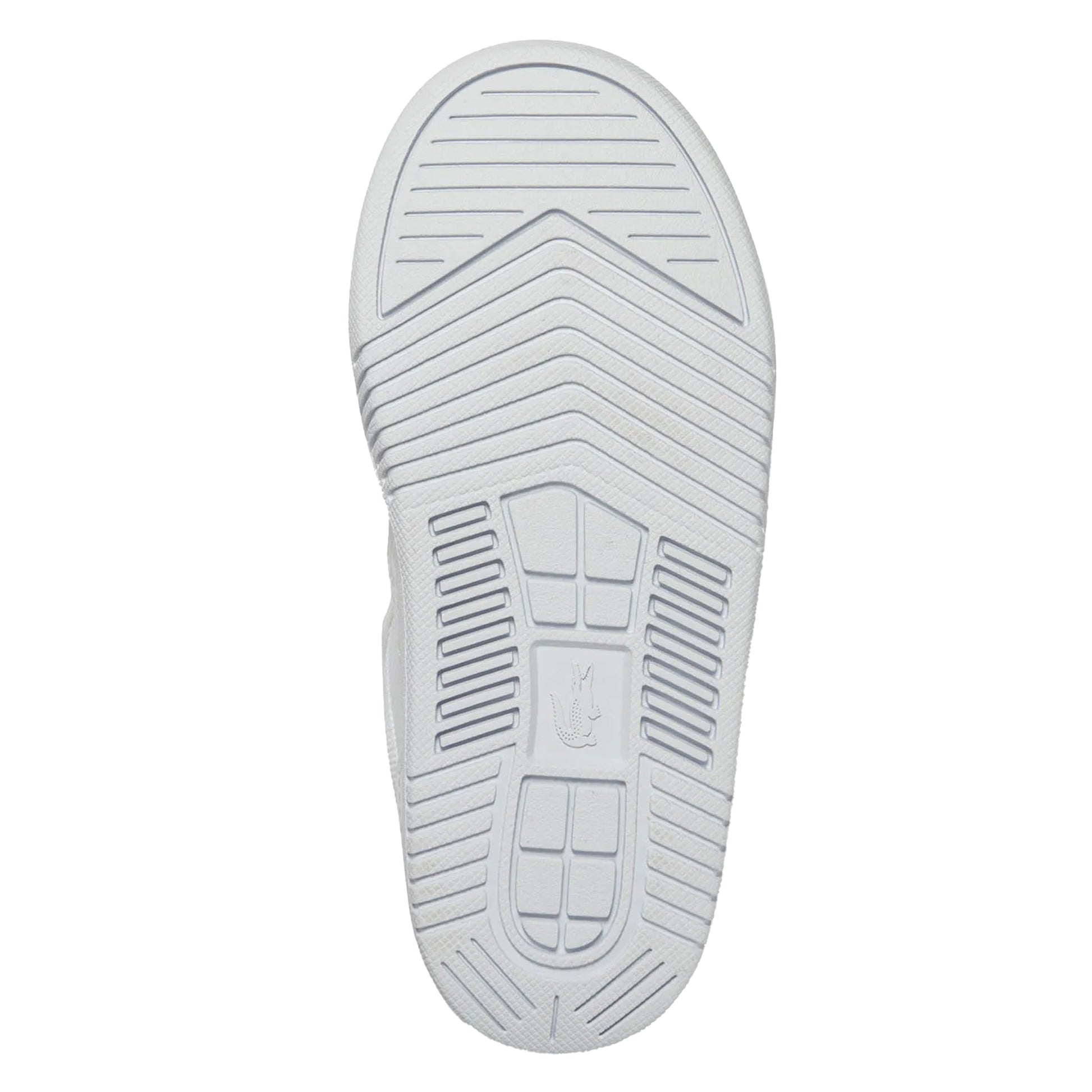White - Side - Lacoste Childrens-Kids L001 Trainers