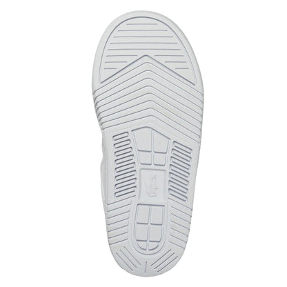 White - Side - Lacoste Childrens-Kids L001 Trainers