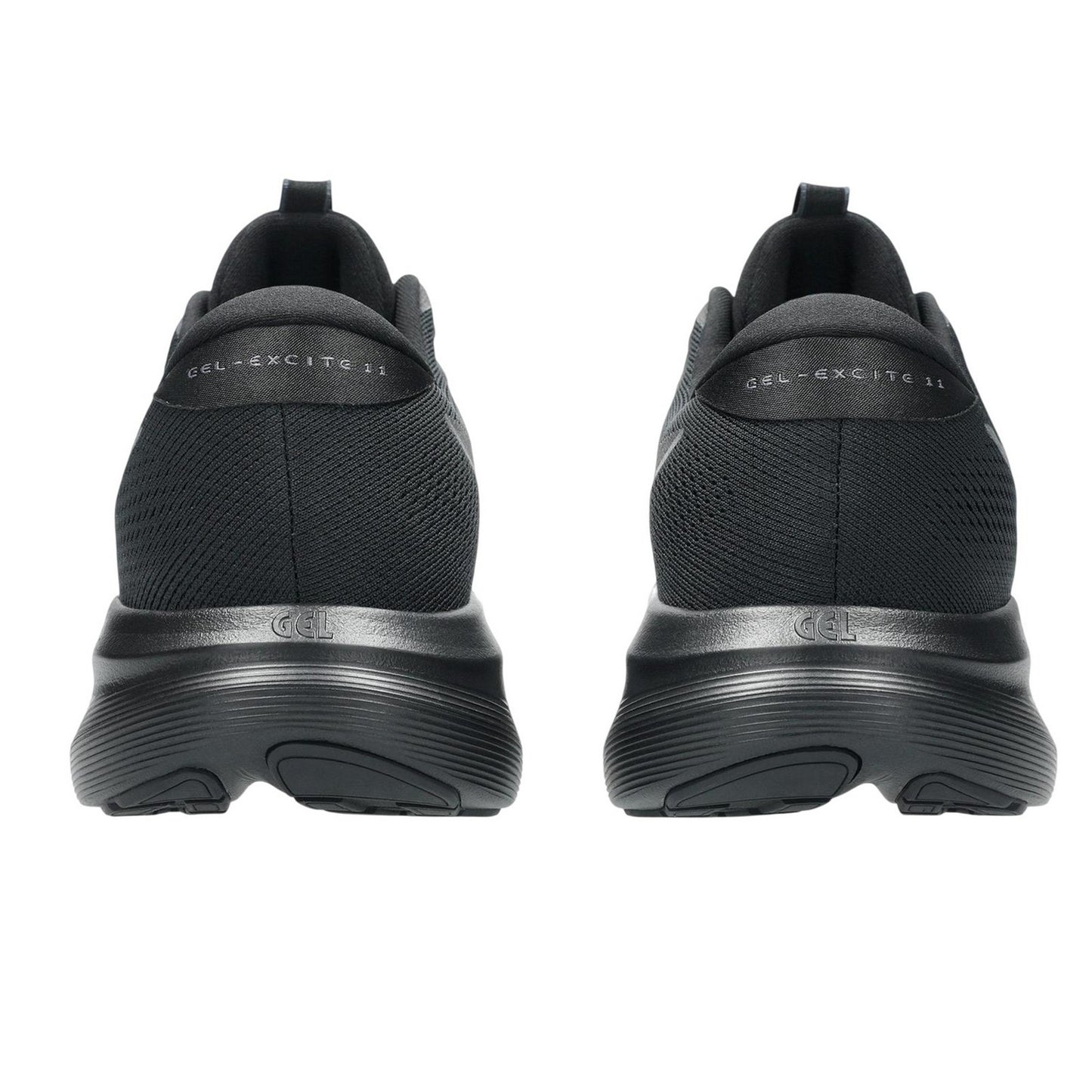 Black-Grey - Back - Asics Mens Cushioned Trainers