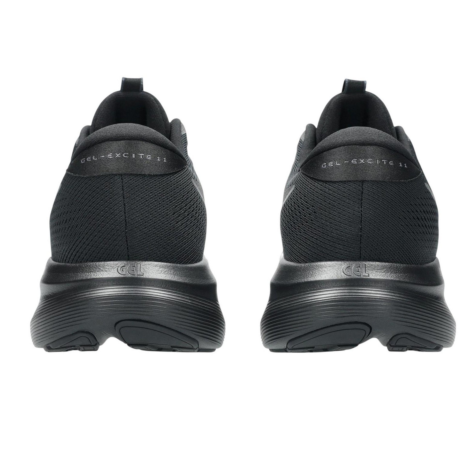 Black-Grey - Back - Asics Mens Cushioned Trainers