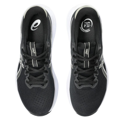 Black-White - Pack Shot - Asics Mens Cushioned Trainers
