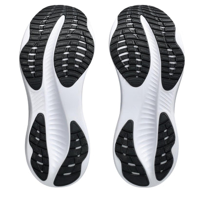 Black-White - Close up - Asics Mens Cushioned Trainers
