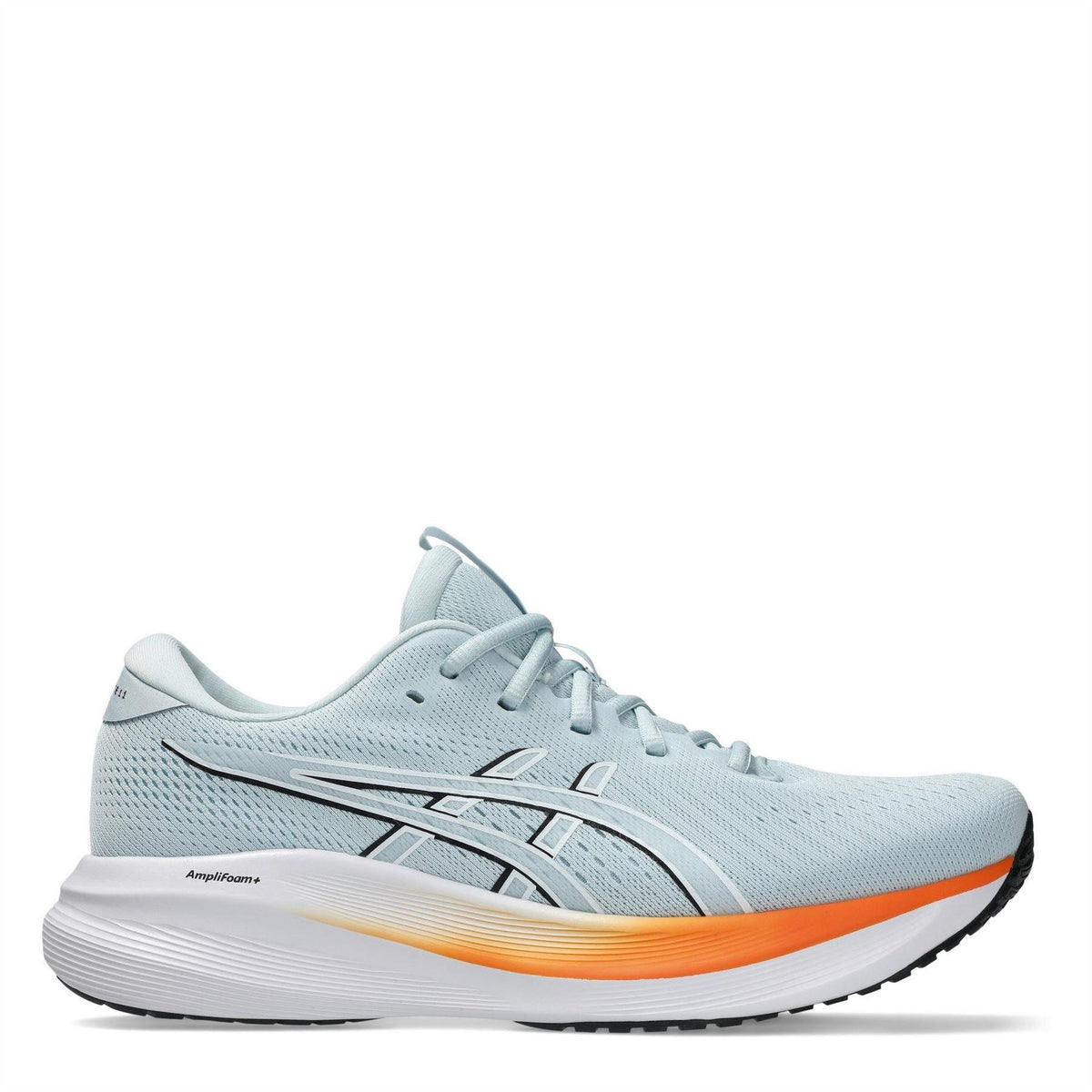 Cool Grey-White - Front - Asics Mens Cushioned Trainers