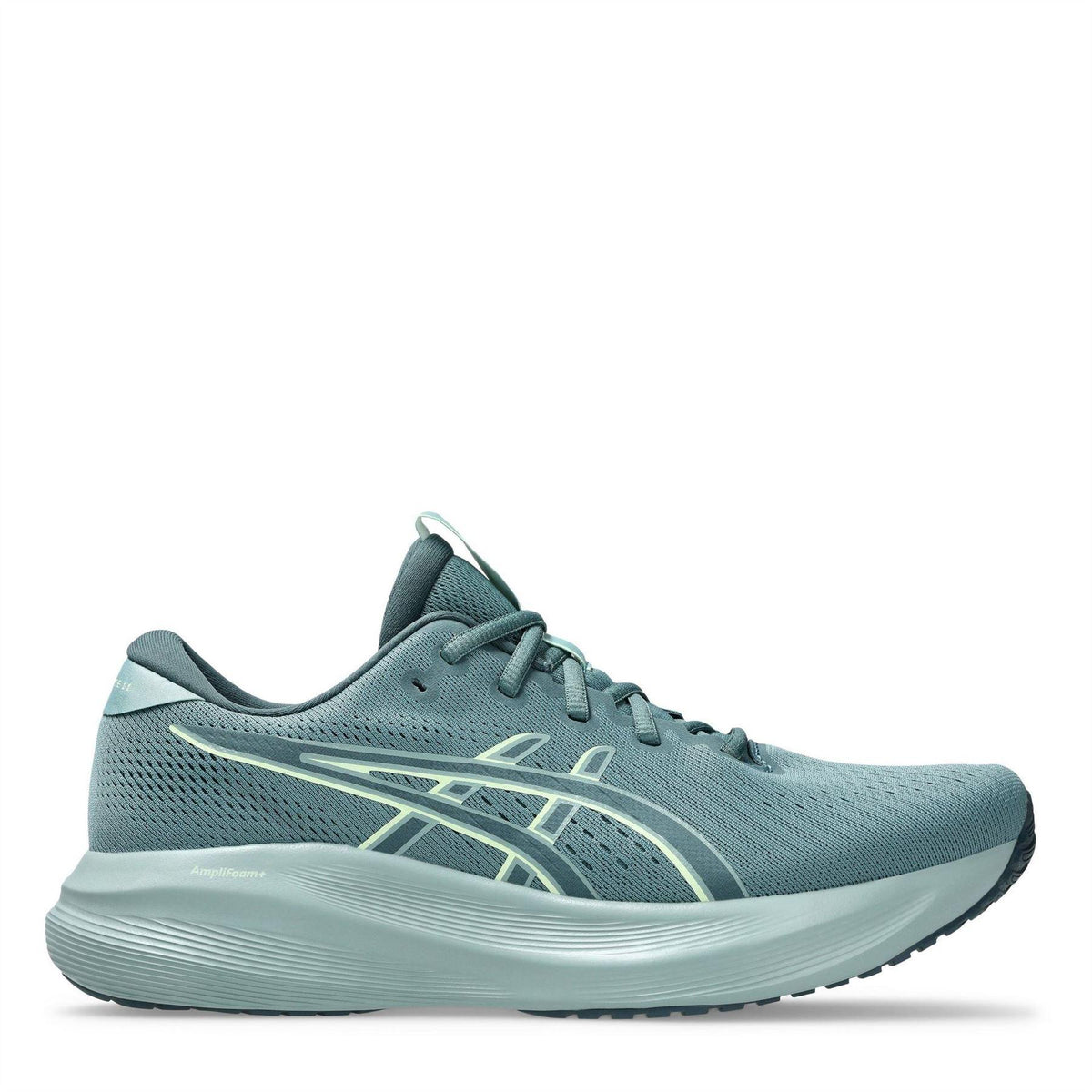 Teal-Ocean Haze - Front - Asics Mens Cushioned Trainers