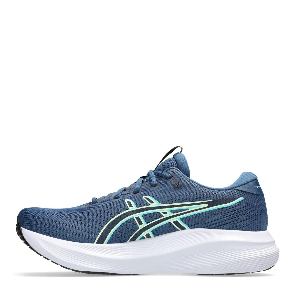 Sharkskin-Yellow - Back - Asics Mens Cushioned Trainers