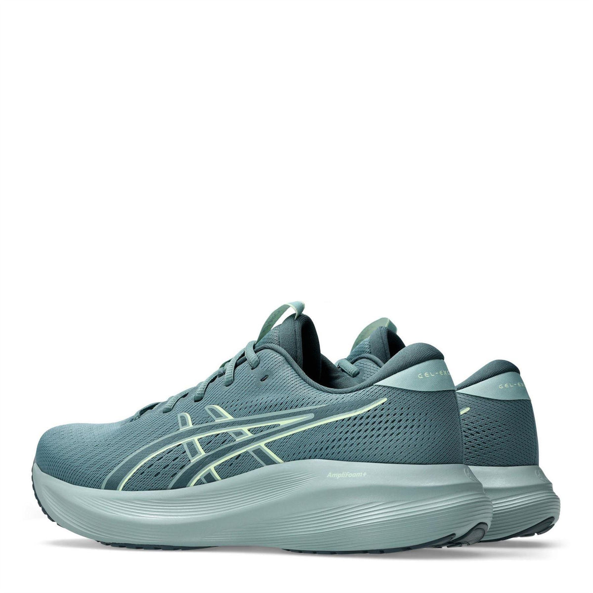 Teal-Ocean Haze - Pack Shot - Asics Mens Cushioned Trainers