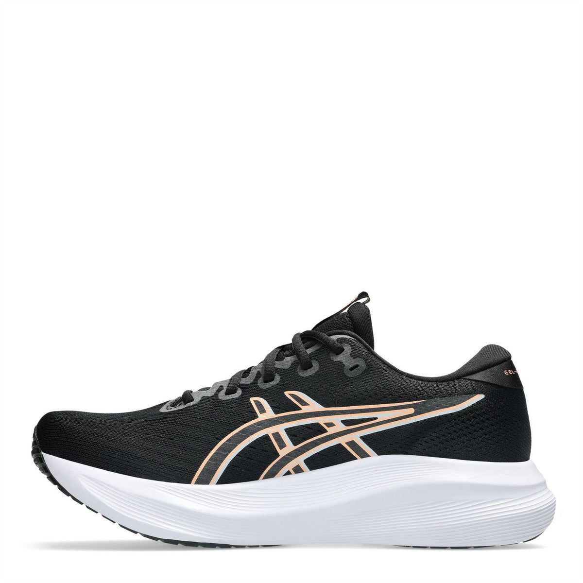 Black-Sun Yellow - Back - Asics Mens Cushioned Trainers