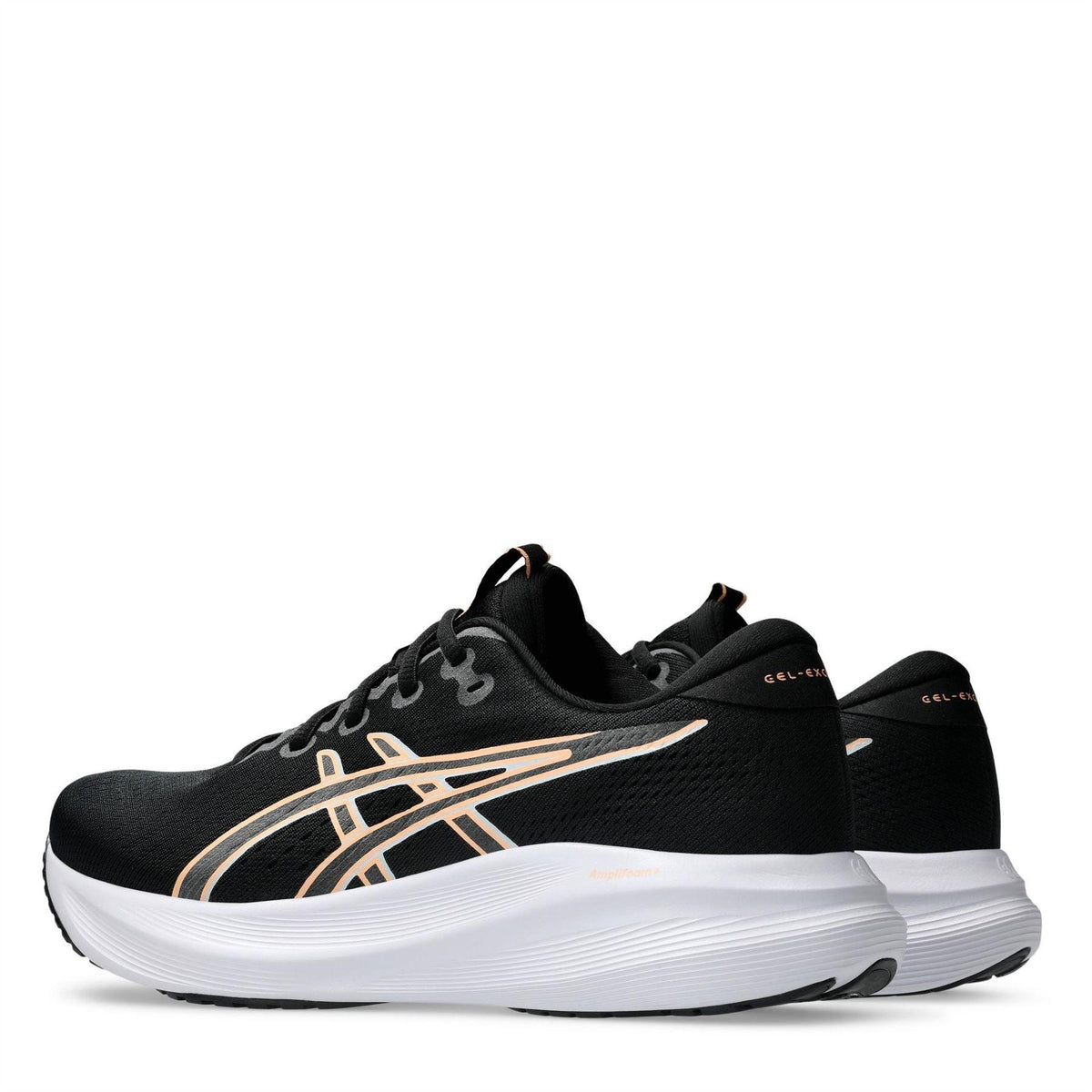 Black-Sun Yellow - Pack Shot - Asics Mens Cushioned Trainers
