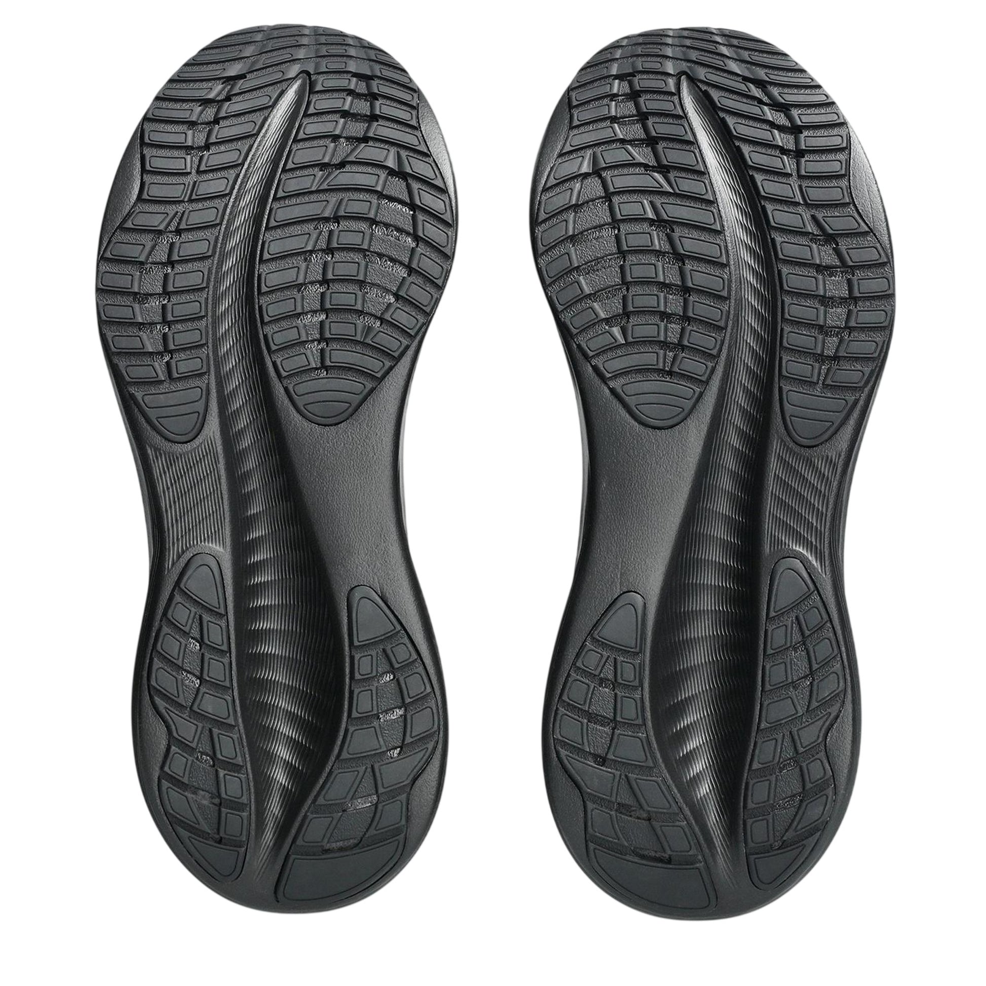 Black-Grey - Close up - Asics Mens Cushioned Trainers