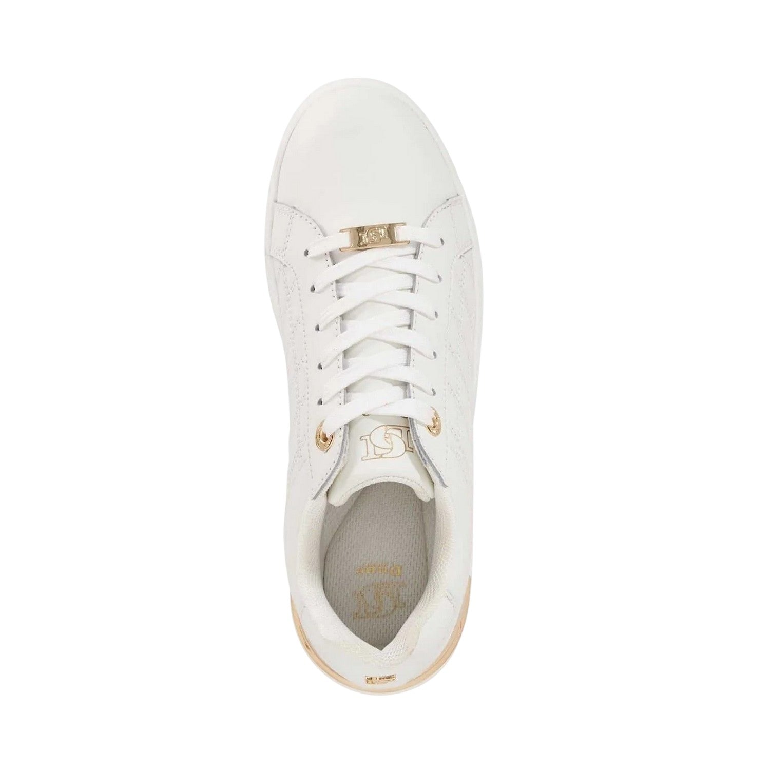 White - Lifestyle - Dune London Womens-Ladies Elba Suede Platform Trainers