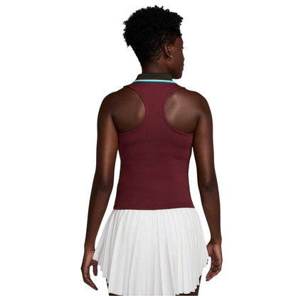 Dark Red - Back - Nike Womens-Ladies Performance Tank Top