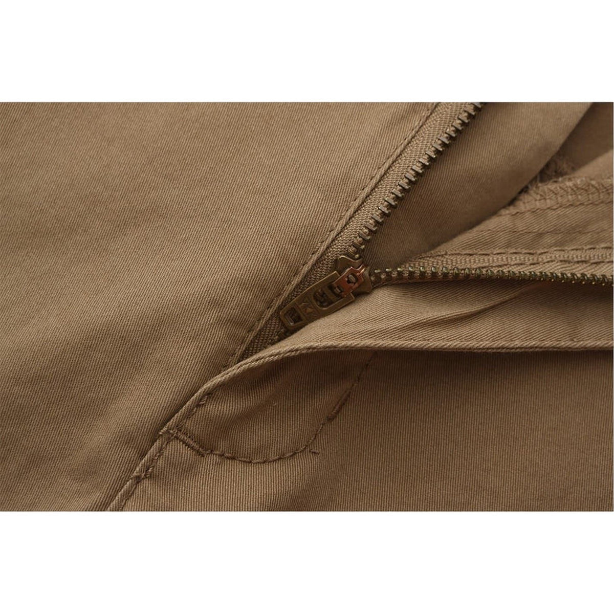 Khaki Green - Side - Firetrap Childrens-Kids Chino Straight Trousers