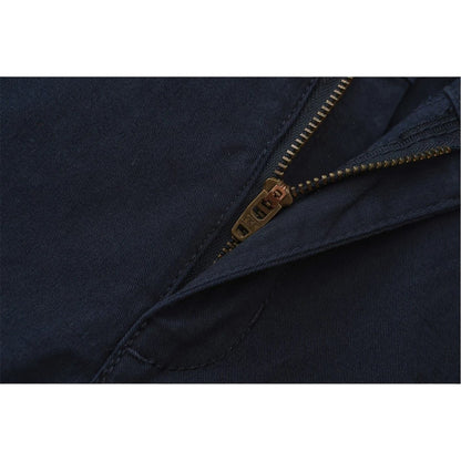 Navy - Side - Firetrap Childrens-Kids Chino Straight Trousers