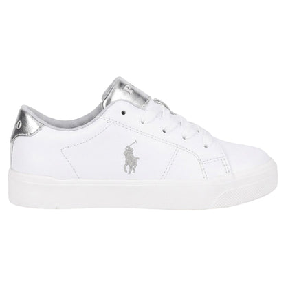 White - Back - Ralph Lauren Childrens-Kids Sutton Trainers