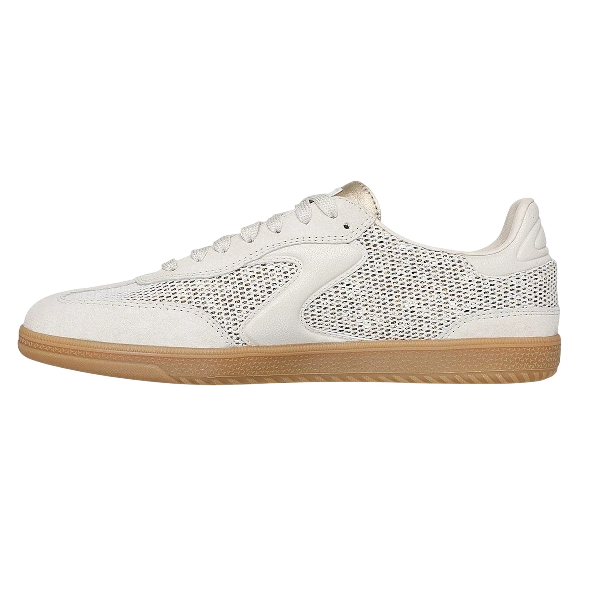 Natural - Back - Skechers Womens-Ladies Hotshot Low Flat Trainers