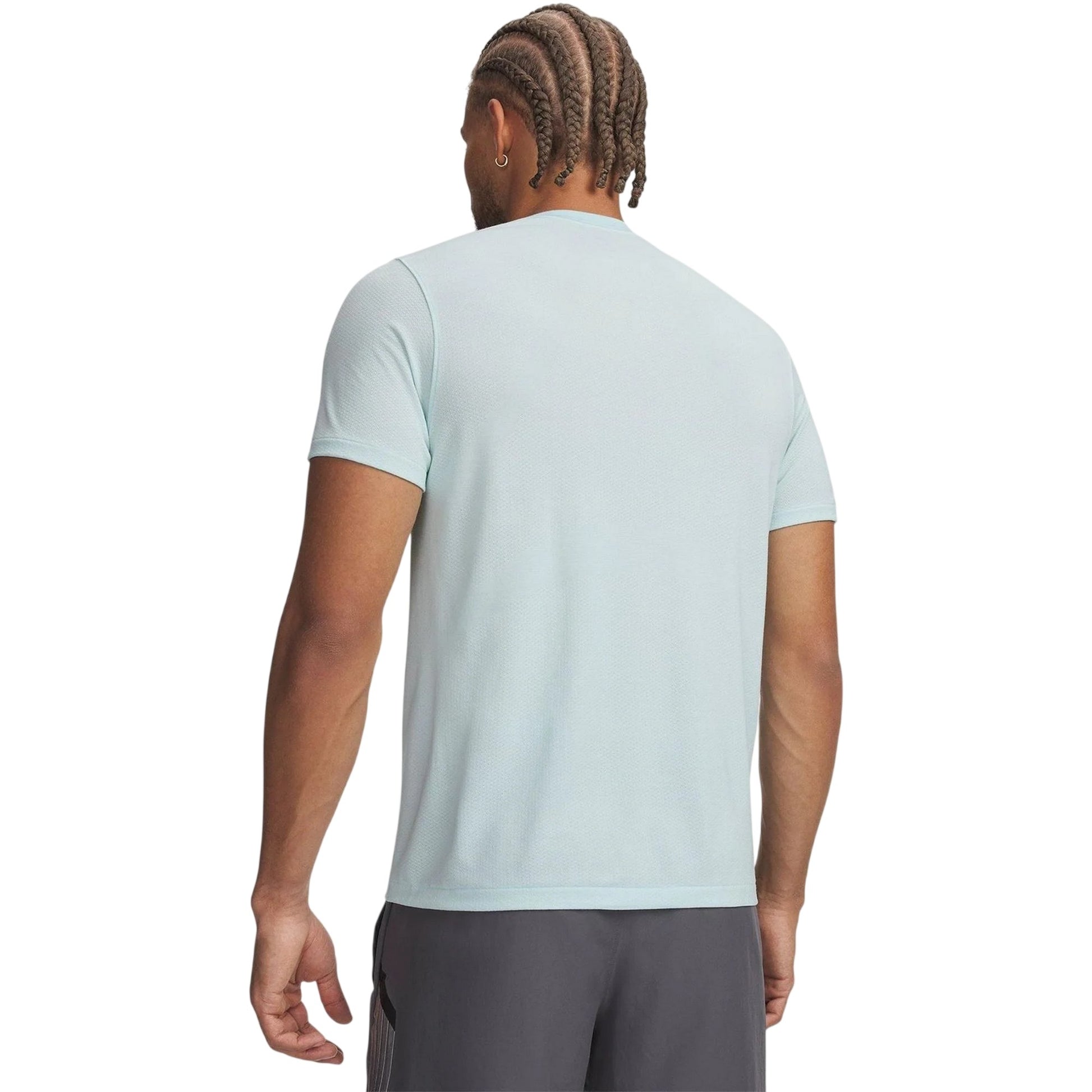 Mint - Back - Under Armour Mens Vanish Elite Logo Seamless Running T-Shirt