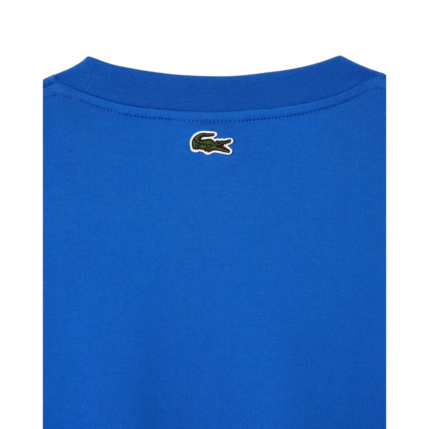Blue - Side - Lacoste Mens Heavy Cotton T-Shirt