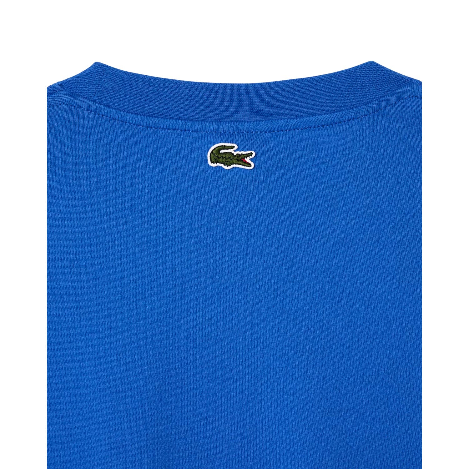 Blue - Side - Lacoste Mens Heavy Cotton T-Shirt