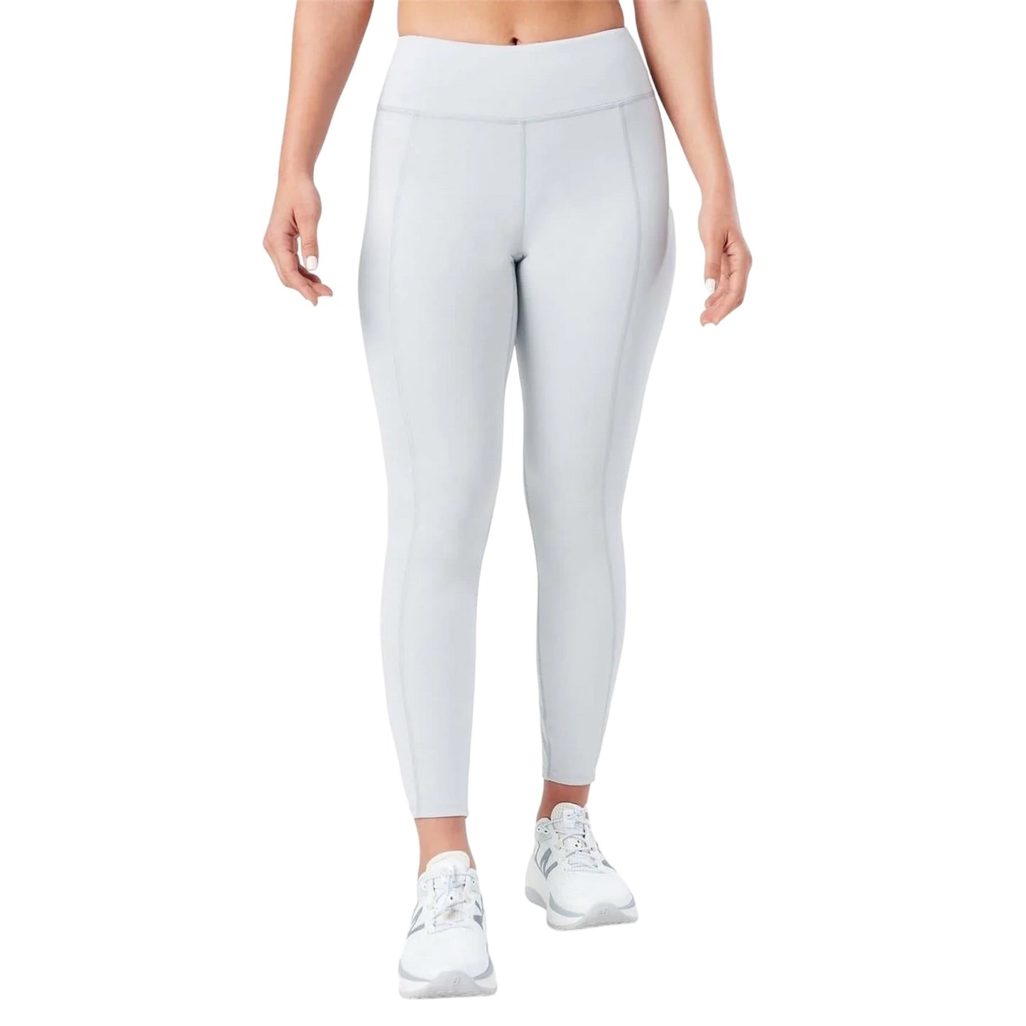Grey Mist - Front - Nathan Womens-Ladies High Waist Leggings