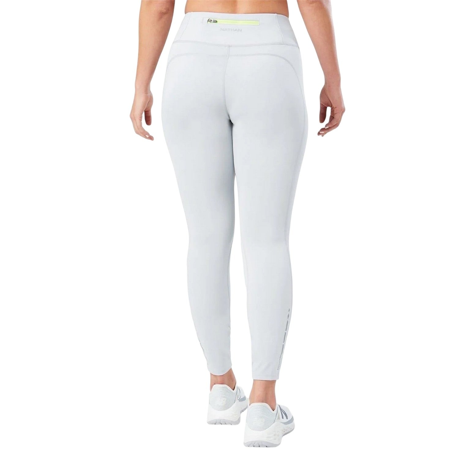 Grey Mist - Back - Nathan Womens-Ladies High Waist Leggings